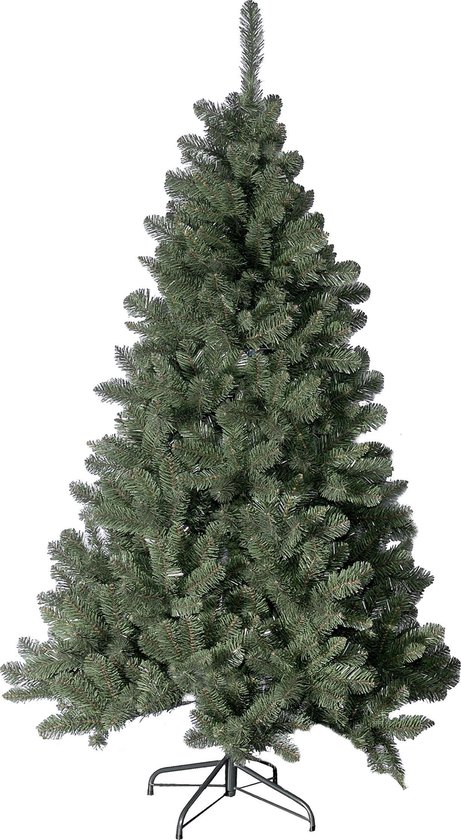 Blackhill kunstkerstboom - 150 cm - donkergroen - Ø 83 cm - 412 tips - metalen voet