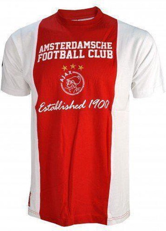 Ajax T-shirt - Est 1900 - Maat 164 - Rood | bol.com