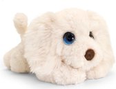 Keel Toys pluche Labradoodle wit honden knuffel 37 cm - Honden knuffeldieren - Speelgoed voor kind