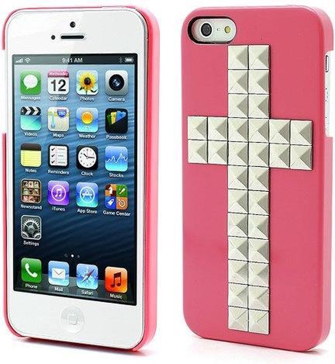 Back cover cross iPhone 5 - roze
