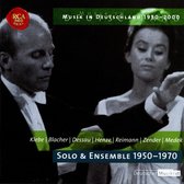 Musik in Deutschland 1950-2000, Vol. 34: Solo und Ensemble 1950-1970