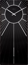NeXtime Heavenly - Klok - Rechthoekig - Glas - 30x70 cm - Zwart