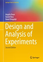 Springer Texts in Statistics - Design and Analysis of Experiments