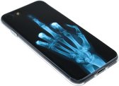 Schedel middelvinger siliconen hoesje Geschikt voor iPhone 8 Plus/ 7 Plus