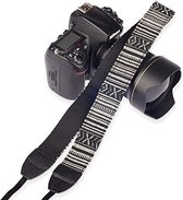 camerariem  Nek Strap Band  DSLR / Nikon / Canon / Sony VintageZWART