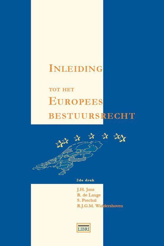 Cover van het boek 'Inleiding tot het Europees bestuursrecht / druk 2' van J.H. Jans