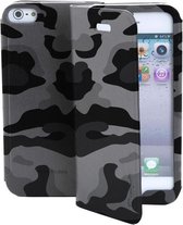 Muvit - Agenda Case Camo - iPhone 5c - zwart