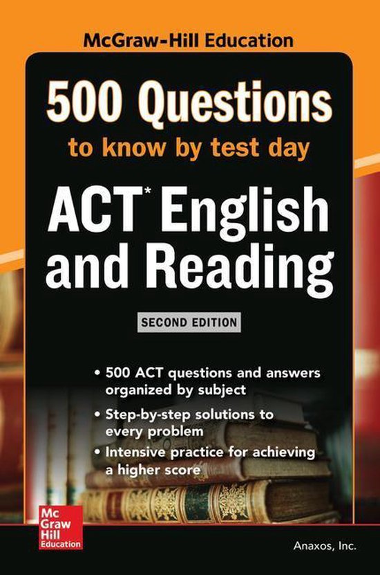500 ACT English and Reading Questions to Know by Test Day, S ... - cover