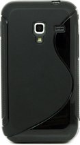 Samsung Galaxy Ace Plus S7500 Silicone Case s-style hoesje Zwart