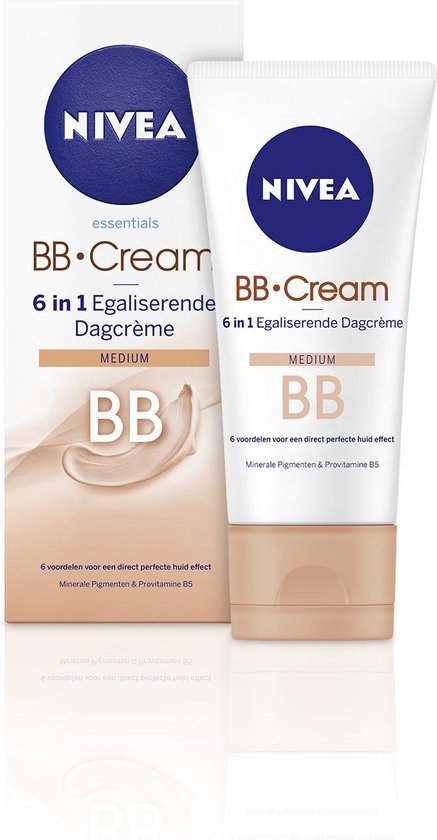 NIVEA Essentials BB Cream Medium SPF 10 - 50 ml - Dagcrème