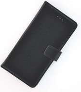 Wallet bookcase luxe effen zwart Nokia 8 hoesje