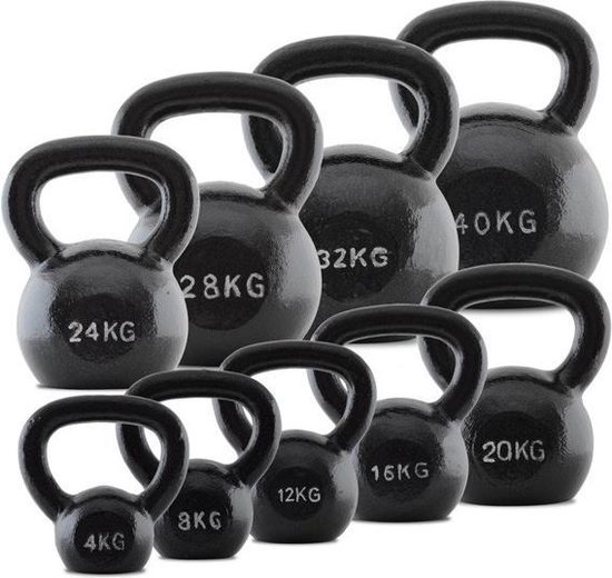 Kettlebell Focus Fitness - 8 kg - Gietijzer