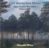 Weber: Piano Sonatas nos 3 & 4 etc / Hamish Milne