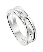 The Jewelry Collection Ring Poli/mat - Zilver