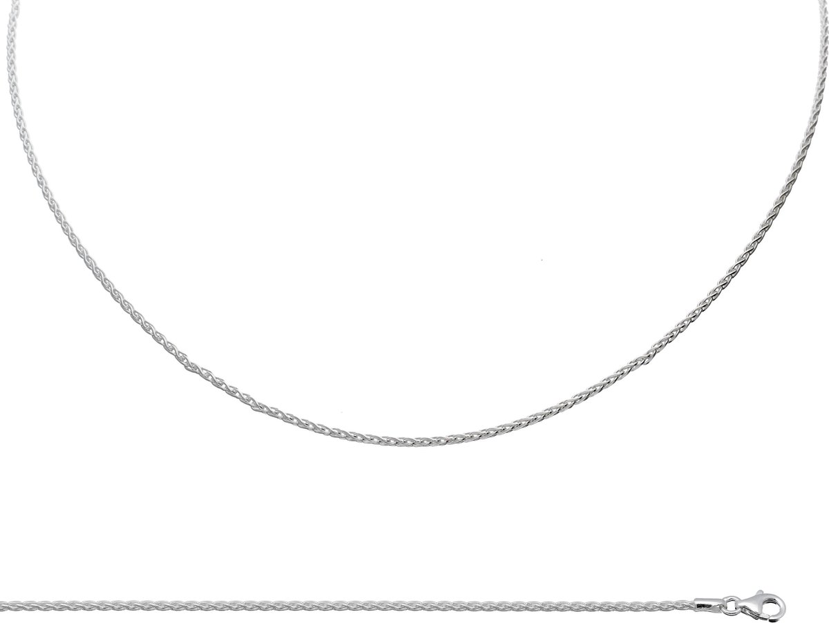 Classics&More set - ketting en armband - 19 cm - 45 cm - palmier - 1.7 mm