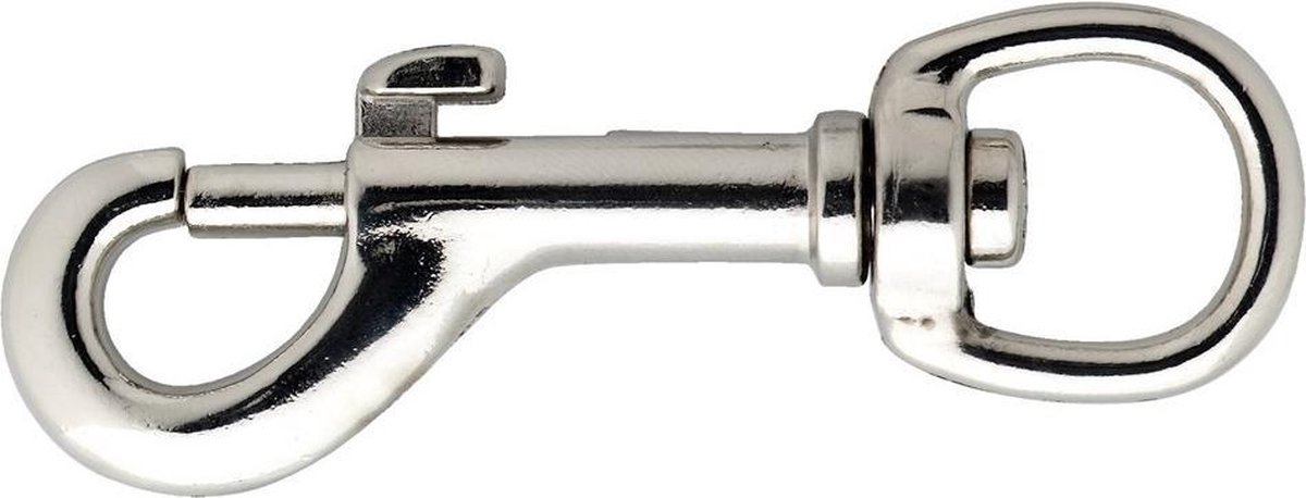 Dulimex Musketonhaak 50-10N 3/8 ronde wervel zamac vernikkeld 60 x 10mm 8000.026.0Z10