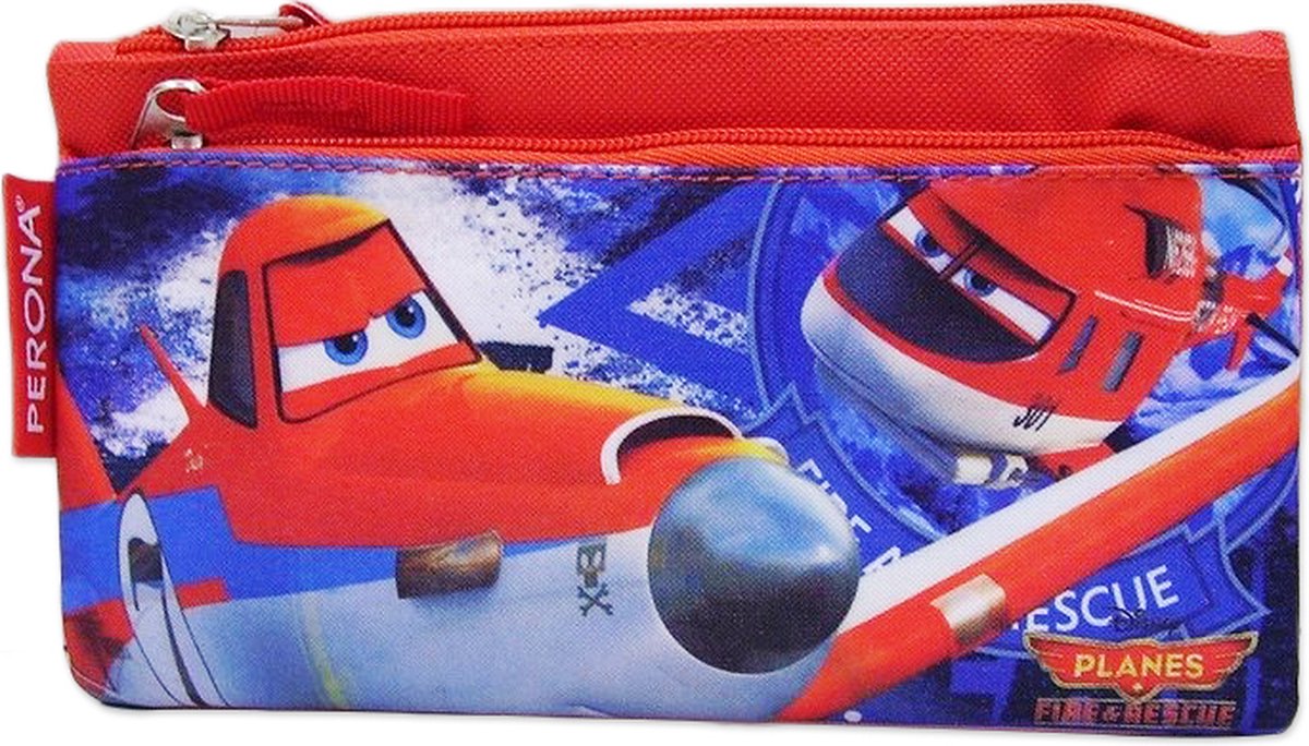 Disney - Planes - School etui - Pennenzak - Fire & Rescue - 21x12Cm - Met rits.