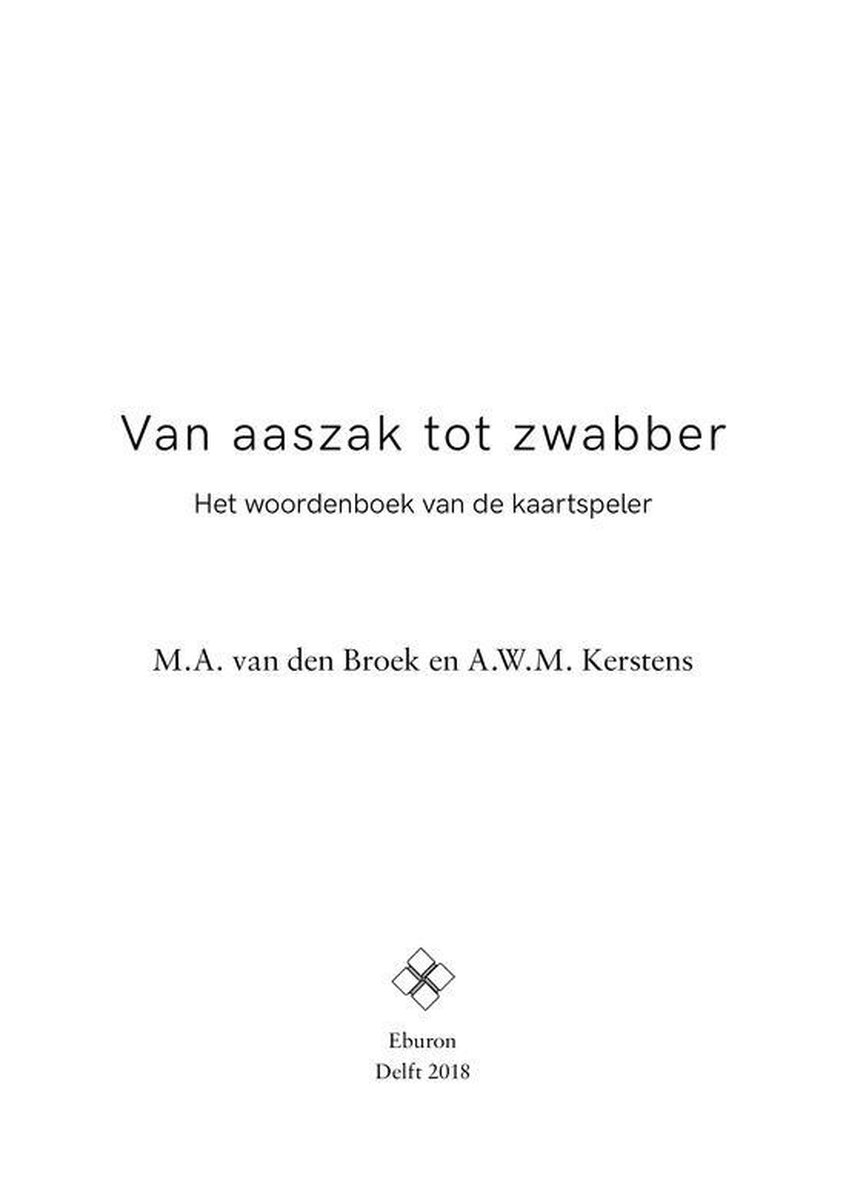 Van aaszak tot zwabber | 9789463012164 | Rien van den Broek | Boeken |  bol.com