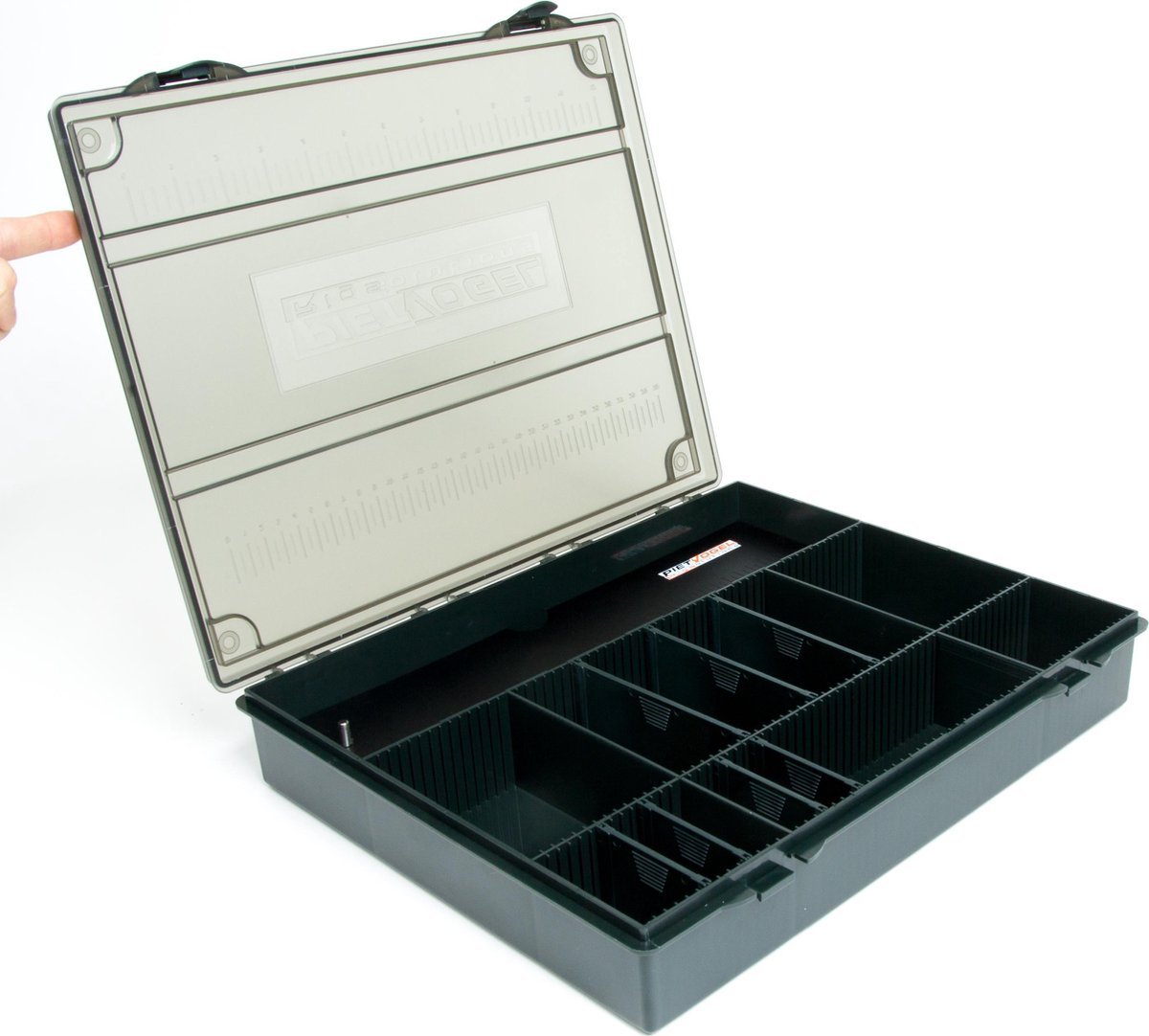 Rigsolutions Tackle Box met verstelbare vakindeling voor klein vissersmateriaal