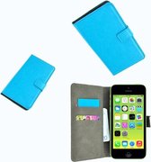 Apple iPhone 5C Wallet Bookcase P hoesje Turquoise