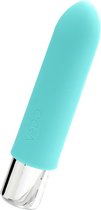 Vedo – Siliconen Mini Vibrator met Zijdezacht Textuur voor elk Erotische Moment – 9.5 cm – Turquoise