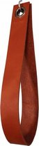 Leren lus | Lang | Cognac | by LEef | Handgemaakt