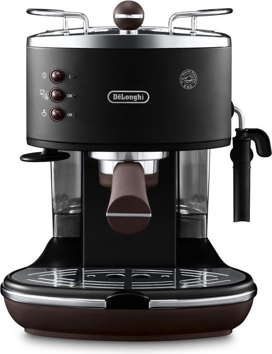 De'Longhi Icona Vintage ECOV311.BK Handmatige Espressomachine - Zwart thumbnail 2