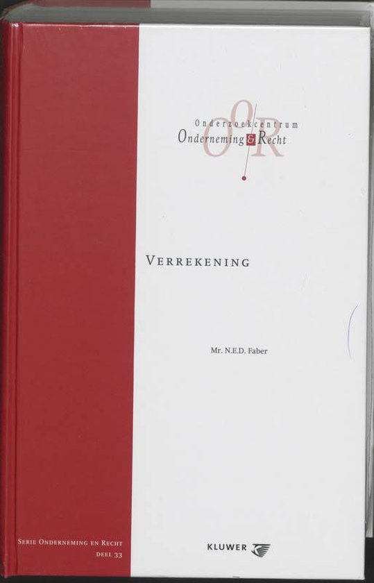 Cover van het boek 'Verrekening / druk 1' van N.E.D. Faber