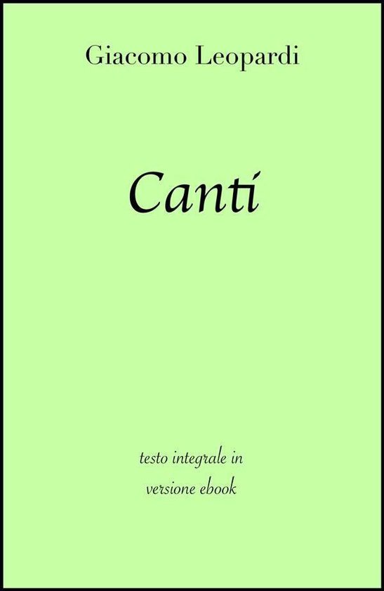 Canti - cover