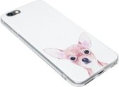 ADEL Siliconen Back Cover Hoesje voor iPhone 6(S) Plus - Chihuahua Hond