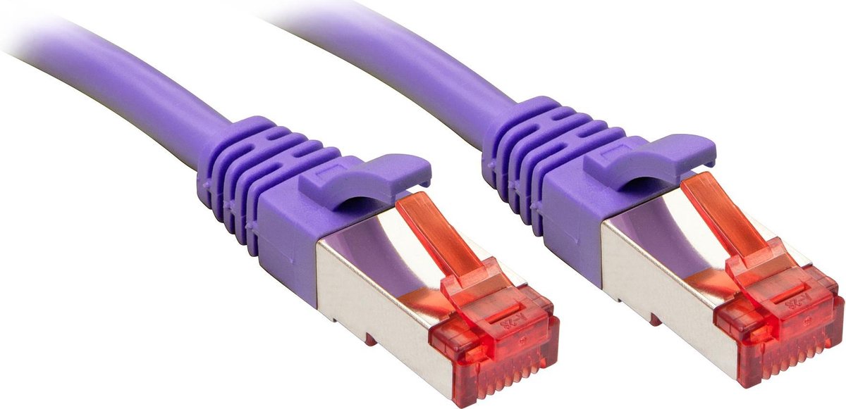 LINDY 47825 RJ45 Netwerkkabel, patchkabel CAT 6 S/FTP 3.00 m Violet Snagless 1 stuk(s)