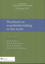 Boek cover Handelingen Nederlandse Juristen-Vereniging 142e jrg./2012-1 - Waarheid en waarheidsvinding in het recht van M.A. Loth