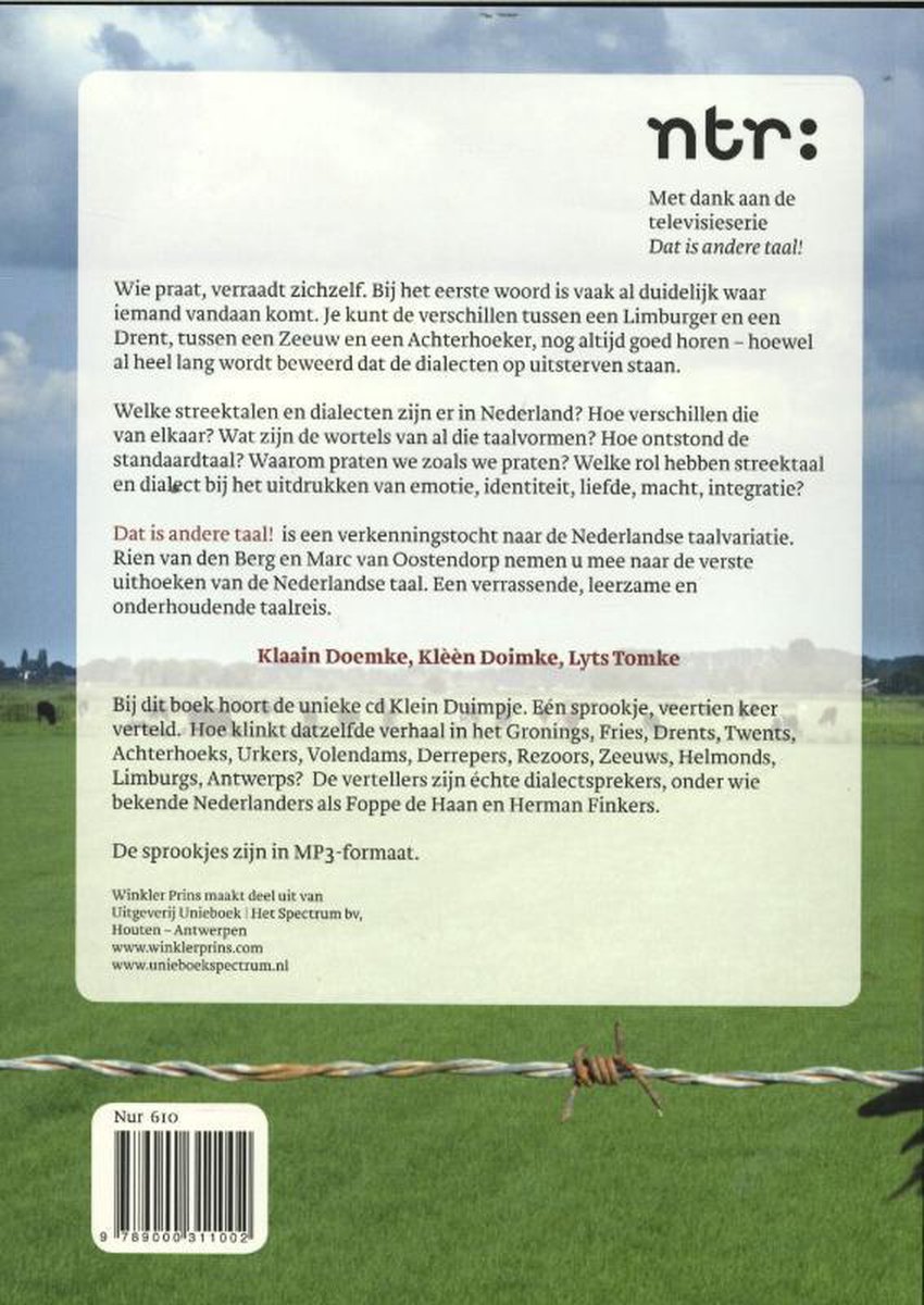 Bol Com Dat Is Andere Taal Rien Van Den Berg 9789000311002 Boeken