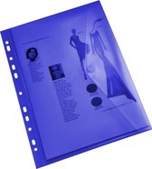 EXXO-HFP # 35326 - Sac de documents A4 pour reliure à anneaux - Bleu - 150 pièces (15 paquets @ 10 pièces)