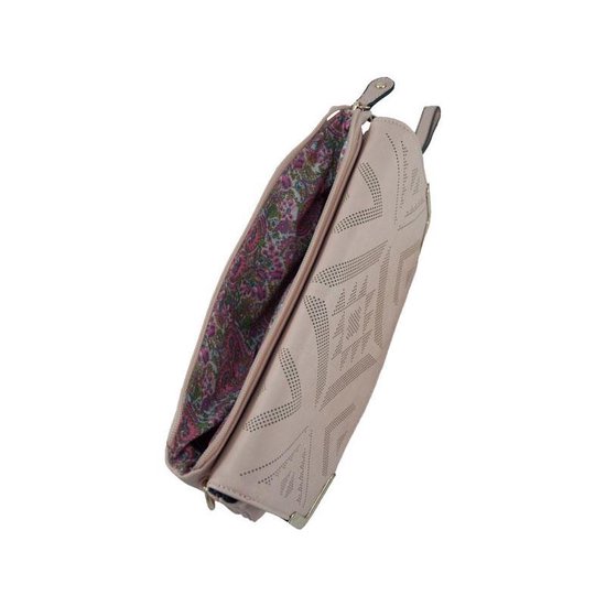 David Jones bewerkte clutch pastelroze