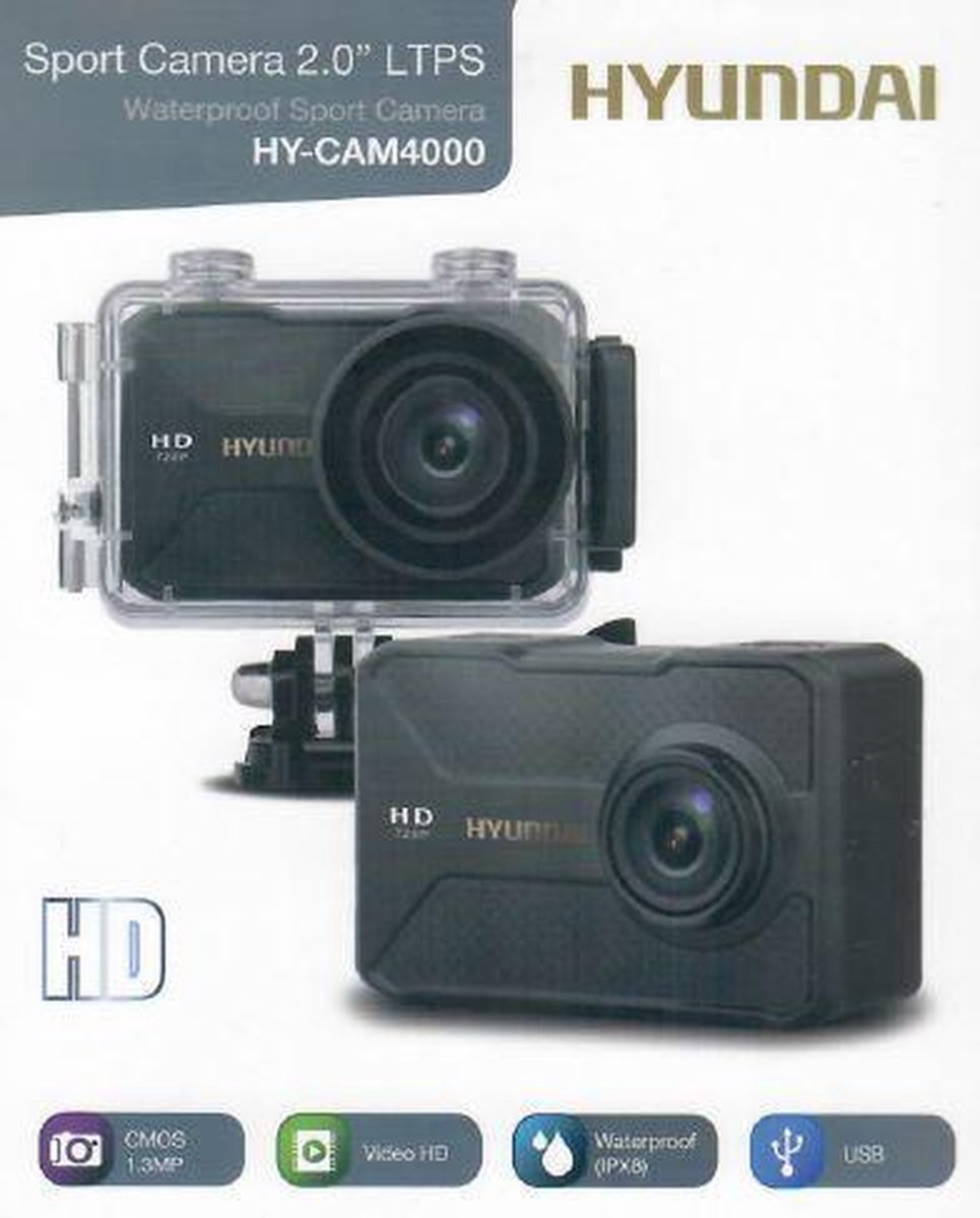 HYUNDAI - WATERPROOF CAMERA SPORT HD 720p HY-CAM4000 | bol.com