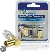 HQ Hoge Kwaliteit Coax Sockets Haaks (2x)