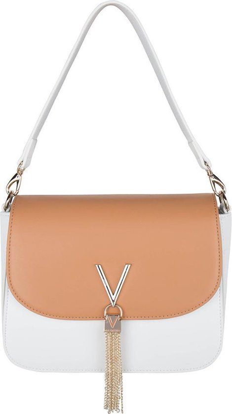 Valentino Bags Divina Bi Dames Schoudertas - Wit/Beige | bol.com