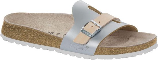 Birkenstock Slippers zilver | kleertjes.com