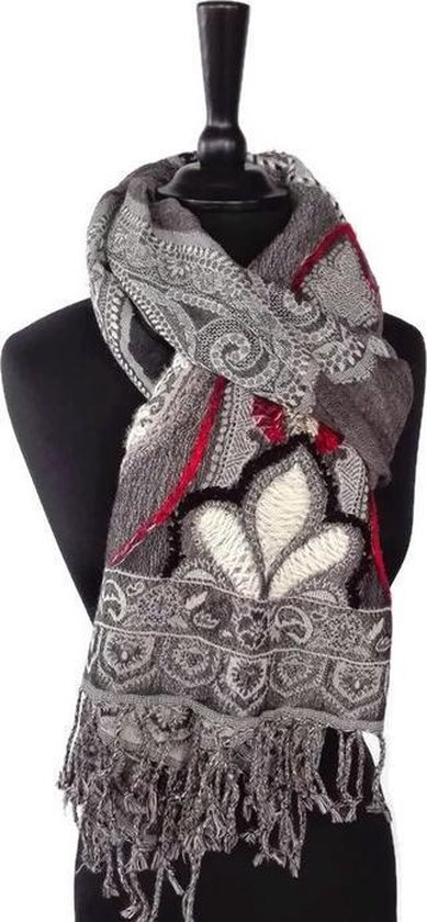 GFM Dames kasjmier textuur Pashmina stijl sjaal sjaals voor herfst