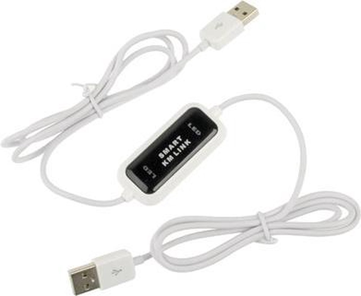 High Speed USB 2.0 Smart KM verbindingskabel, pc naar pc toetsenbord & muis delen, plug and play, lengte: 165cm High Speed USB 2.0 Smart KM verbindingskabel, pc naar pc toetsenbord & muis delen, plug and play, lengte: 165cm