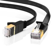 Ugreen Platte Kabel Internet Netwerkkabel Ethernet Patchkabel RJ45 Cat 7 STP LAN 10 Gbps 5m Zwart (NW106 11263)