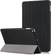 Hoes Geschikt voor iPad Mini 5 Hoes Book Case Hoesje Trifold Cover - Hoesje Geschikt voor iPad Mini 5 Hoesje Bookcase - Zwart