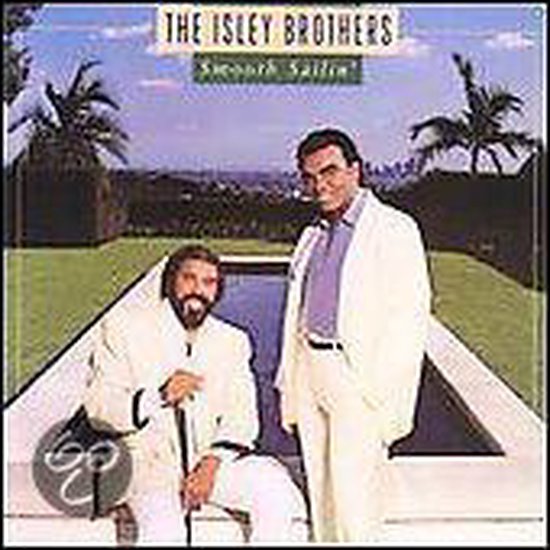 The Isley Brothers, Smooth Sailin' albumhoes met twee mannen in witte pakken bij een zwembad.