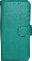 HB Hoesje Geschikt voor Samsung Galaxy S9 Plus - Luxe Kunstlederen Portemonnee Book Case - Turquoise