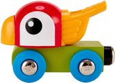 Hape Houten Fluittreintje Papegaai 7 Cm