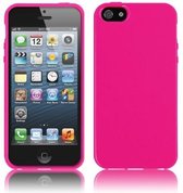 TPU Back Cover en tempered glass voor iPhone 6 of iPhone 6S - Back cover - TPU - Gelly - Raspberry Pink
