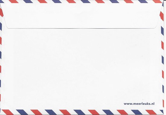 solo aanvaarden Onzorgvuldigheid 50 Air Mail Enveloppen wit C6 formaat | bol.com
