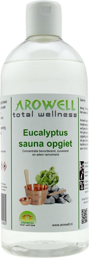 Arowell - Eucalyptus sauna opgiet saunageur opgietconcentraat - 500 ml