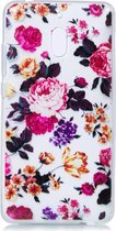 Shop4 - Nokia 2.1 (2018) Hoesje - Zachte Back Case Levendige Bloemen Transparant